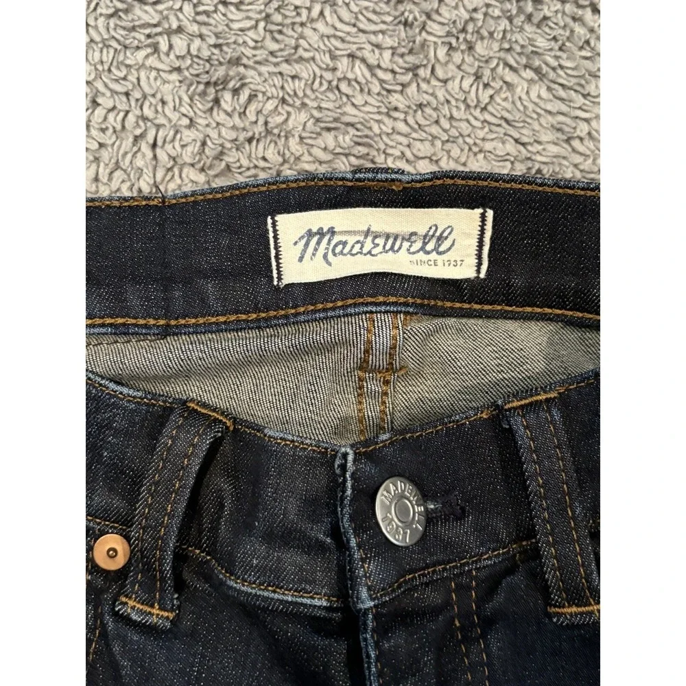 Madewell Alley Straight Denim Jeans Dark Wash Blue Womens Size 24